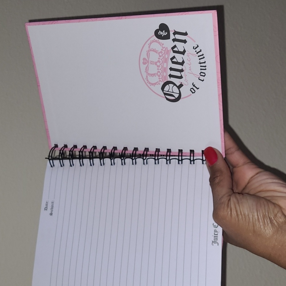 Pink Spiral Journal with Crown Design - Picture 6 of 11